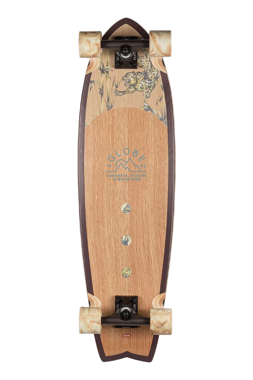 Globe Chromantic Cruiser Skateboard White Oak/Jaguar - 33" 1 Globe Chromantic Cruiser Skateboard White Oak/Jaguar - 33"