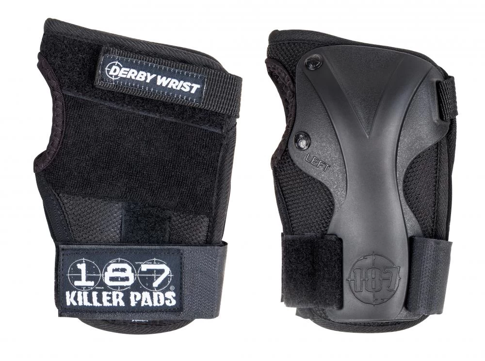 187 Killer Pads Derby Wrist Guards - Black 1 187 Killer Pads Derby Wrist Guards - Black