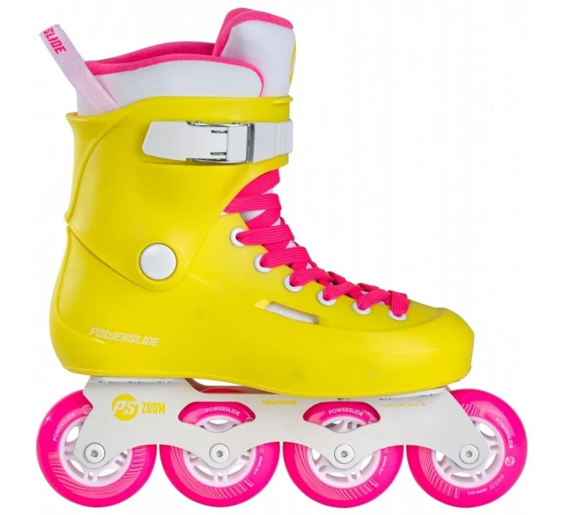 Powerslide Zoom Neon Yellow 80 Inline Skates 2 Powerslide Zoom Neon Yellow 80 Inline Skates - Image 2