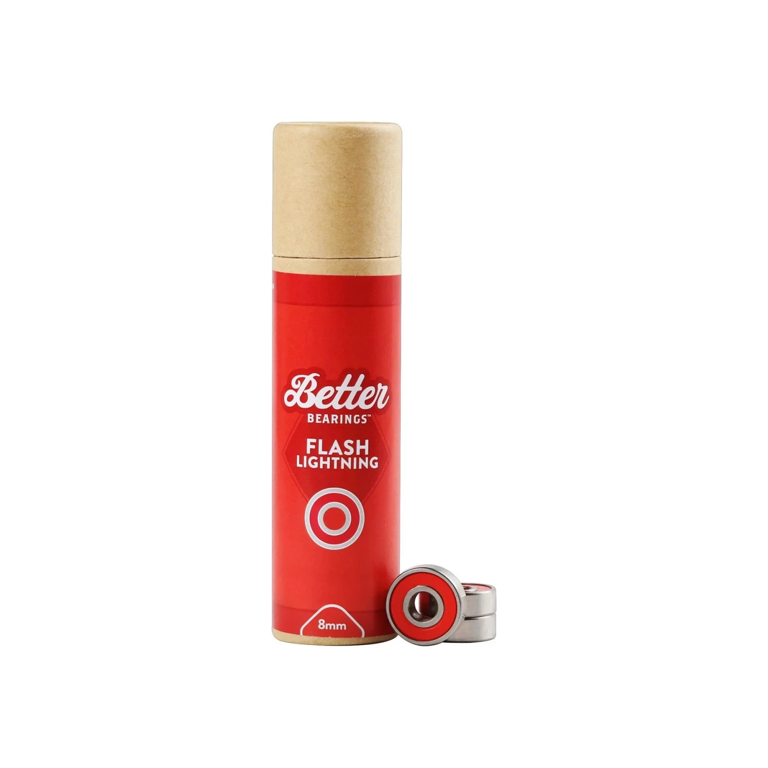 Better Bearings Flash Lightning Ceramics 8mm - Red Set Of 16 1 Better Bearings Flash Lightning Ceramics 8mm - Red Set Of 16