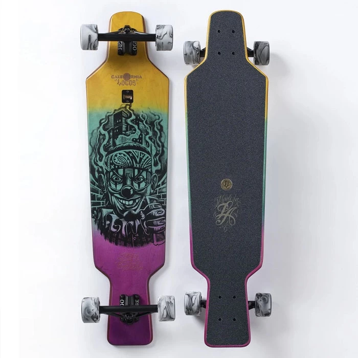 California Locos X Mister Cartoon Payaso Drop Through Longboard - 38" 1 California Locos X Mister Cartoon Payaso Drop Through Longboard - 38"