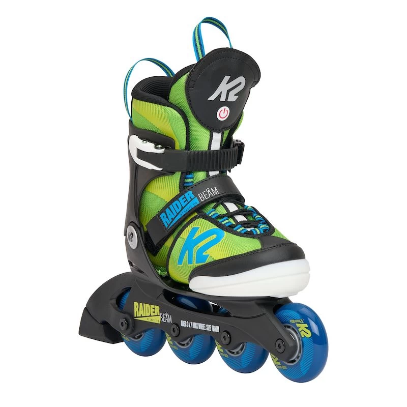K2 Raider Beam Adjustable Size Skates - Green/Blue 1 K2 Raider Beam Adjustable Size Skates - Green/Blue