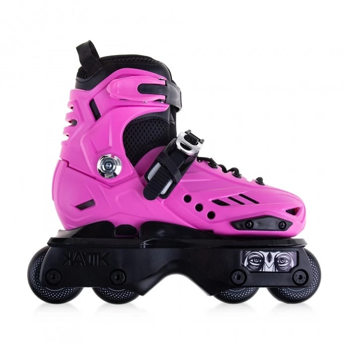 Kaltik K Adjustable Kids Aggressive Skates With Stealth Frames - Pink 1 Kaltik K Adjustable Kids Aggressive Skates With Stealth Frames - Pink
