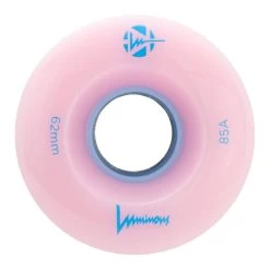 Luminous Light Up Quad Wheels Pink/Light Blue 62mm 85a - 4 Pack