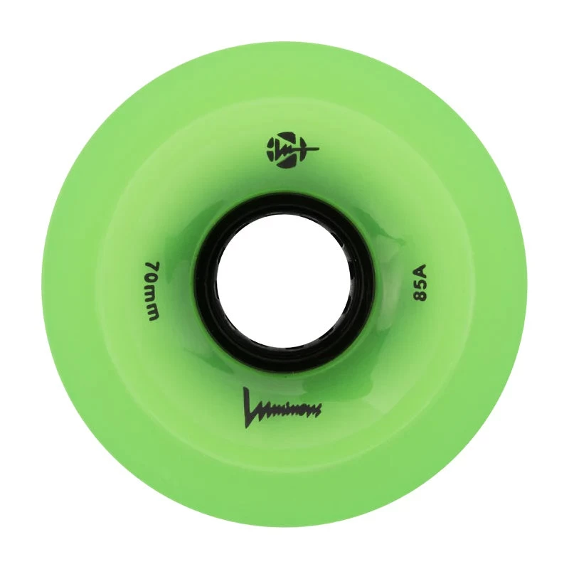 Luminous Light Up Wheels Green Glow 70mm - Set Of 4 1 Luminous Light Up Wheels Green Glow 70mm - Set Of 4