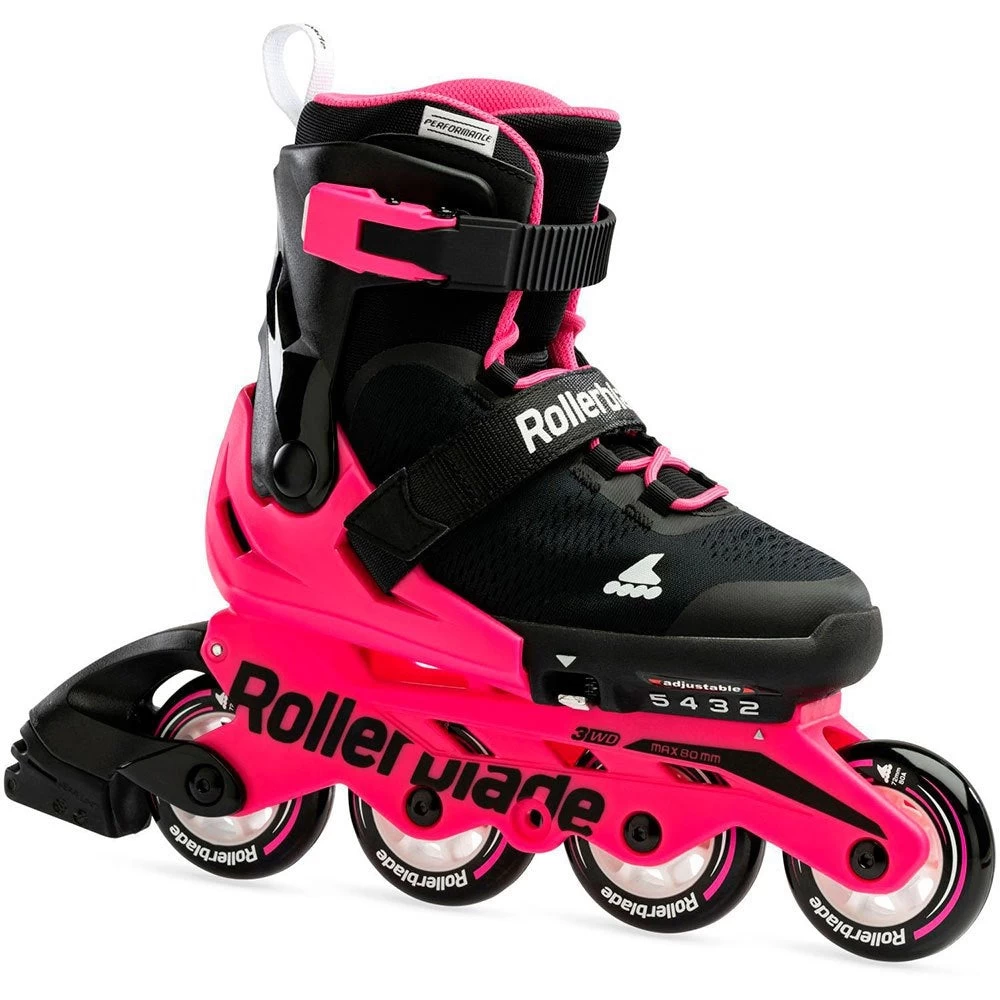 Rollerblade Microblade Adjustable Kids Skates - Black/Pink 1 Rollerblade Microblade Adjustable Kids Skates - Black/Pink