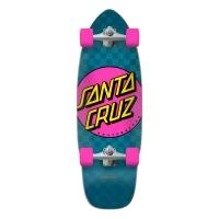 Santa Cruz Pink Dot Check Cut Back Surf Skate - 29.95"