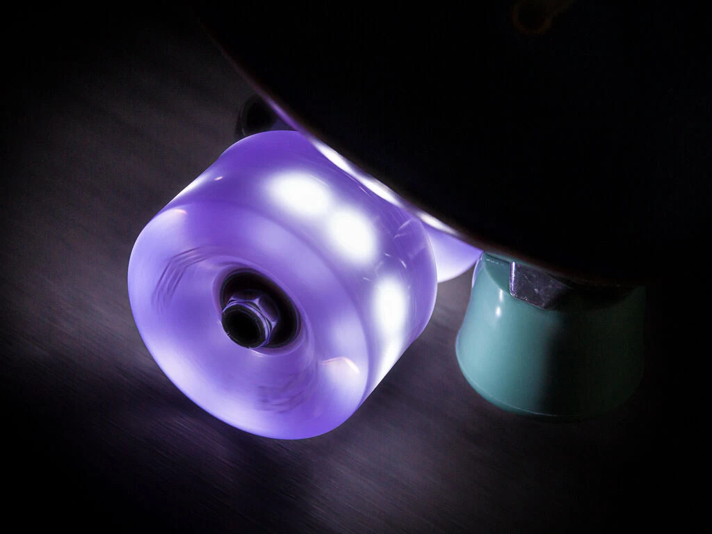Chaya Neons LED Light Up Roller Skate Wheels Purple 65mm 78a - 4 Pack 3 Chaya Neons LED Light Up Roller Skate Wheels Purple 65mm 78a - 4 Pack - Image 3