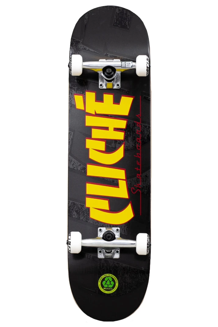 Cliche Banco Black Mini Skateboard - 7.0" 1 Cliche Banco Black Mini Skateboard - 7.0"