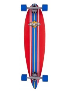 D Street Ocean Red Pintail Longboard - 35"