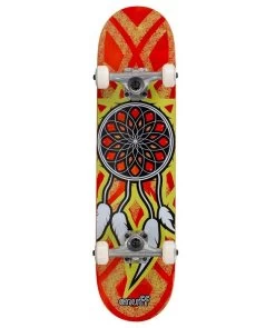 Enuff Dreamcatcher Mini Skateboard - Orange/Yellow 7.25"