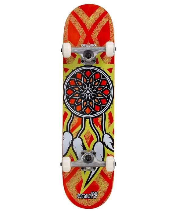 Enuff Dreamcatcher Mini Skateboard - Orange/Yellow 7.25" 1 Enuff Dreamcatcher Mini Skateboard - Orange/Yellow 7.25"