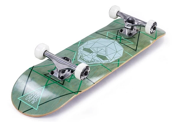 Enuff Geo Skull Green Skateboard - 8.0" 2 Enuff Geo Skull Green Skateboard - 8.0" - Image 2
