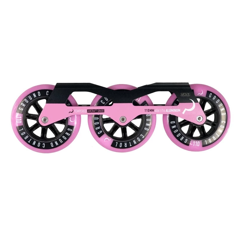 Ground Control Tri Skate Frame V3 110mm Complete Setup - Pink 1 Ground Control Tri Skate Frame V3 110mm Complete Setup - Pink
