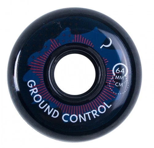Ground Control Turbulence Black Wheels 64mm 90a - Set Of Four 1 Ground Control Turbulence Black Wheels 64mm 90a - Set Of Four