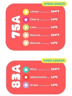 Gumball Cherry Long Toe Stops - 30mm 75a -Skateboard Promotion Store gumball toe stops chart