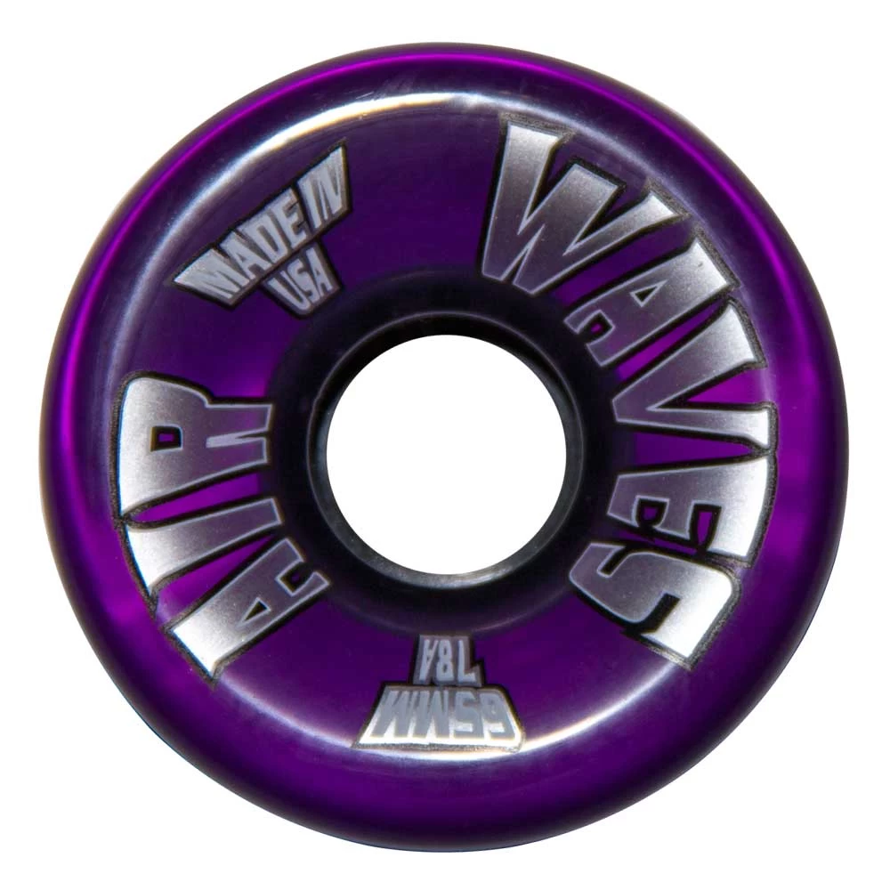 Air Waves Clear Purple Wheels 65mm - Set Of 4 1 Air Waves Clear Purple Wheels 65mm - Set Of 4