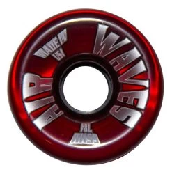 Air Waves Clear Red Wheels 65mm - Set Of 4
