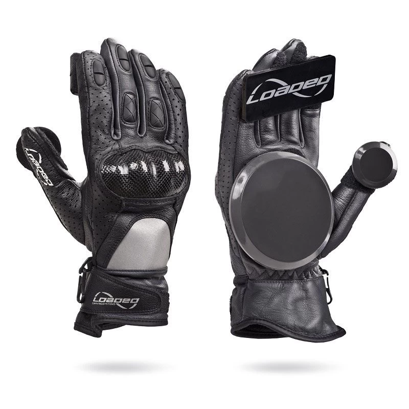 Loaded Leather Race Slide Gloves - S/M