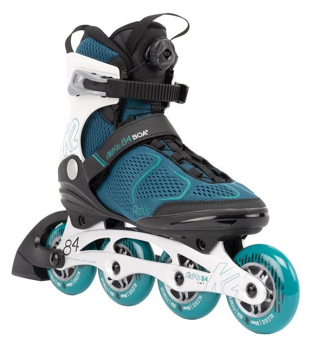 K2 Alexis 84 Boa 2022 Inline Skates - White/Teal 1 K2 Alexis 84 Boa 2022 Inline Skates - White/Teal
