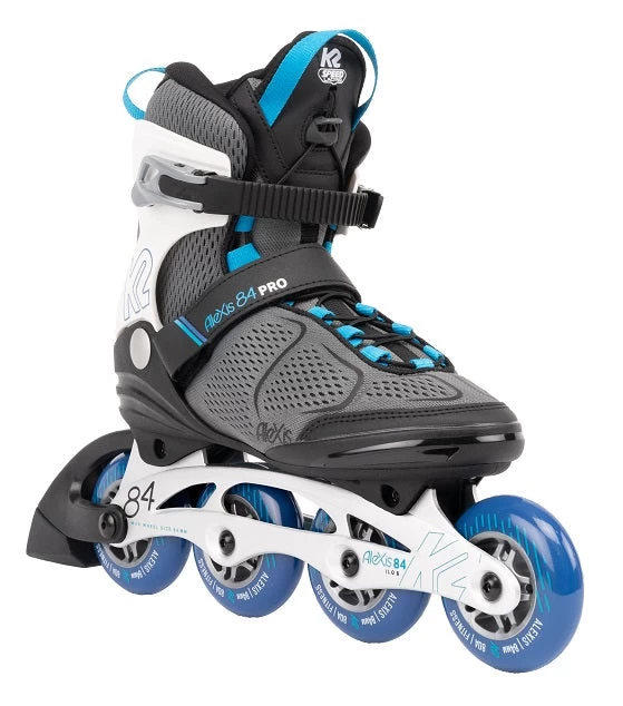 K2 Alexis 84 Pro Womens Inline Skates - Grey/Blue 1 K2 Alexis 84 Pro Womens Inline Skates - Grey/Blue