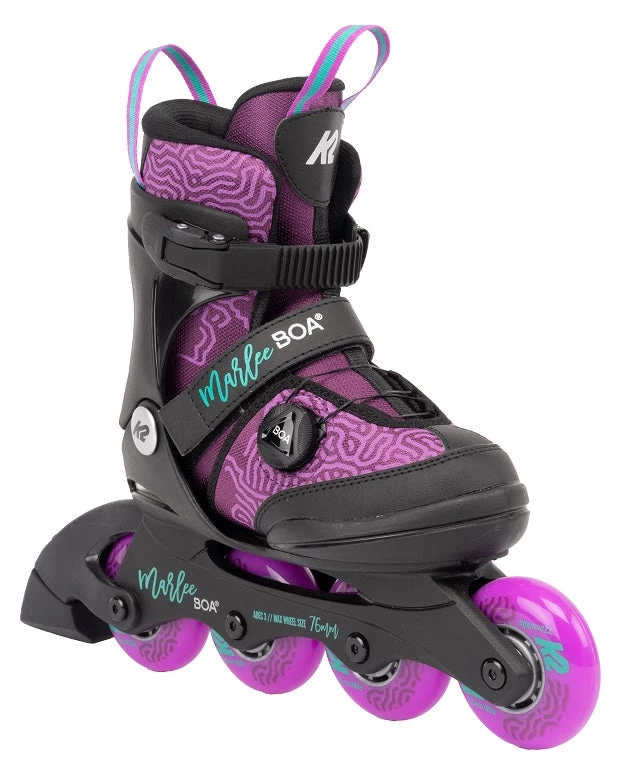 K2 Marlee Boa Adjustable Size Skates - Purple 1 K2 Marlee Boa Adjustable Size Skates - Purple
