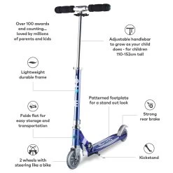 Micro Sprite Scooter - Blue Stripe -Skateboard Promotion Store kikGTheu