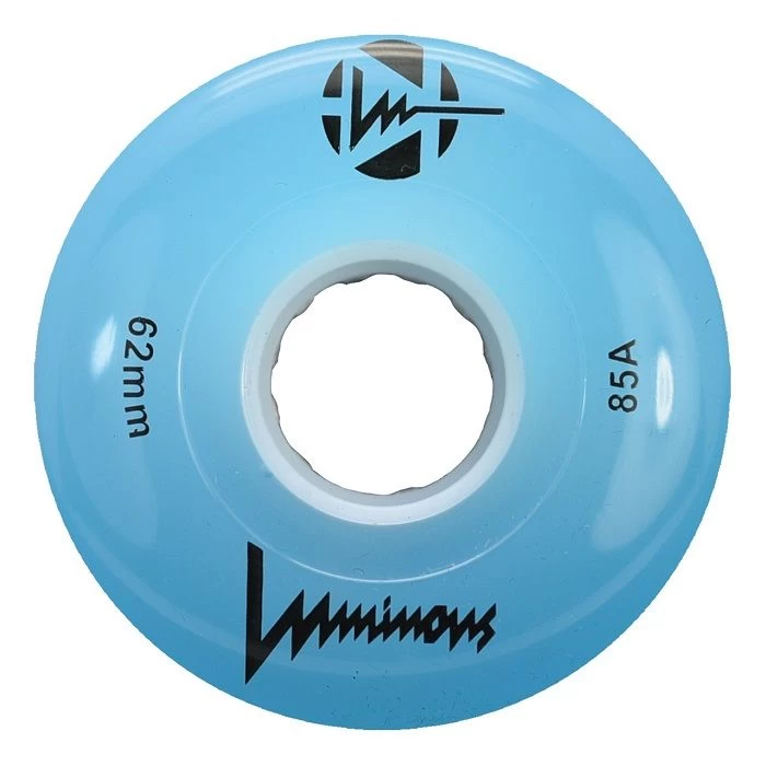 Luminous Light Up Quad Wheels Blue 62mm - 4 Pack 1 Luminous Light Up Quad Wheels Blue 62mm - 4 Pack