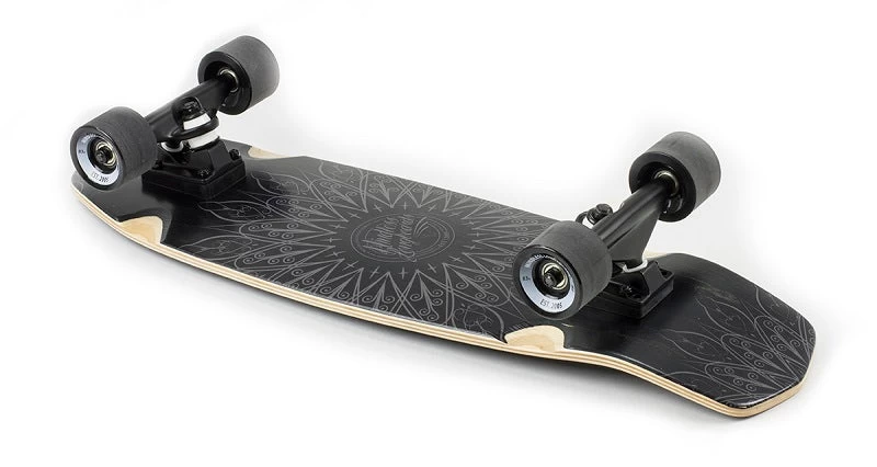 Mindless Mandala Cruiser Skateboard - Black 28" 2 Mindless Mandala Cruiser Skateboard - Black 28" - Image 2