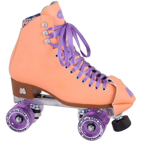 Moxi Beach Bunny Peach Roller Skates 2 Moxi Beach Bunny Peach Roller Skates - Image 2