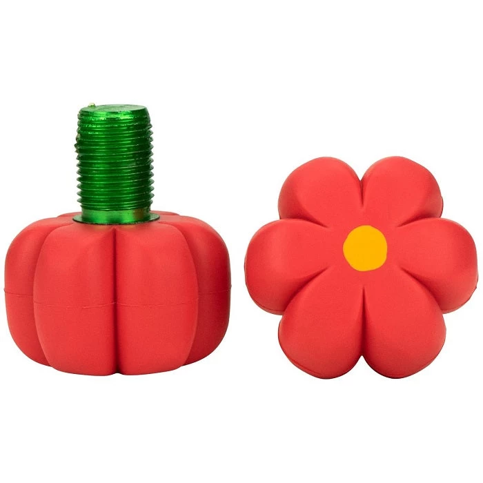 Moxi Brake Petal Toe Stops - Red Hibiscus 2 Moxi Brake Petal Toe Stops - Red Hibiscus - Image 2