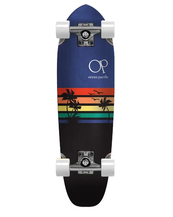 Ocean Pacific Sunset Navy/Black Cruiser Skateboard - 27" 1 Ocean Pacific Sunset Navy/Black Cruiser Skateboard - 27"