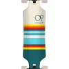 Ocean Pacific Swell White And Teal Drop Through Longboard - 36"