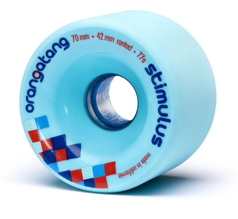 Orangatang Stimulus Longboard Wheels - Blue 70mm 77a 1 Orangatang Stimulus Longboard Wheels - Blue 70mm 77a