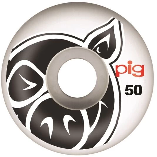 Pig Head Natural Skateboard Wheels - 50mm 1 Pig Head Natural Skateboard Wheels - 50mm