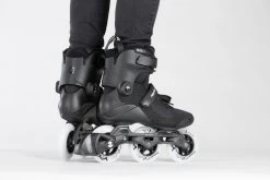 Powerslide Swell Lite Black 100 Skates -Skateboard Promotion Store powerslide swell lite black 100 skates lifestyle