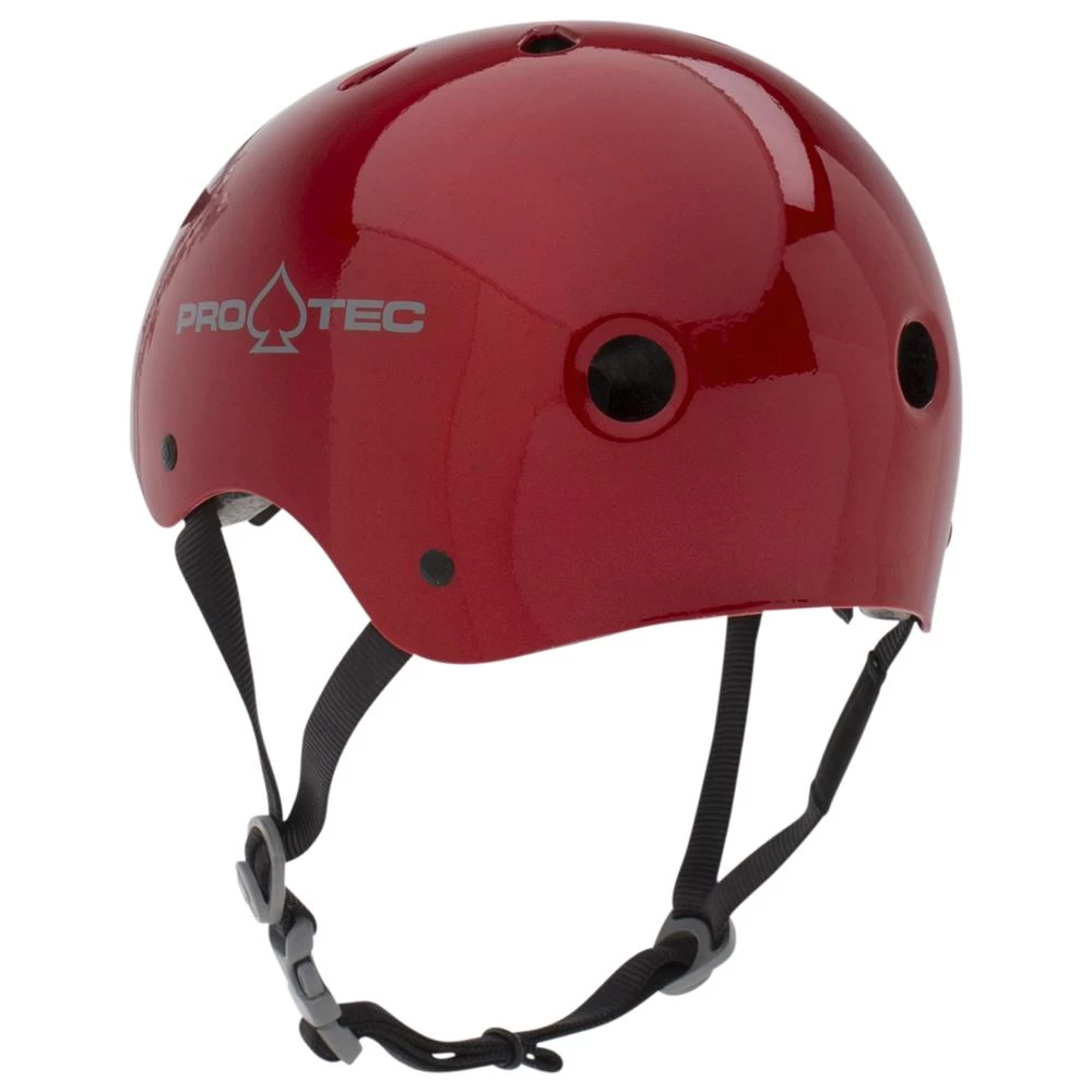 Pro-Tec Classic Certified Helmet - Red Metal Flake 2 Pro-Tec Classic Certified Helmet - Red Metal Flake - Image 2