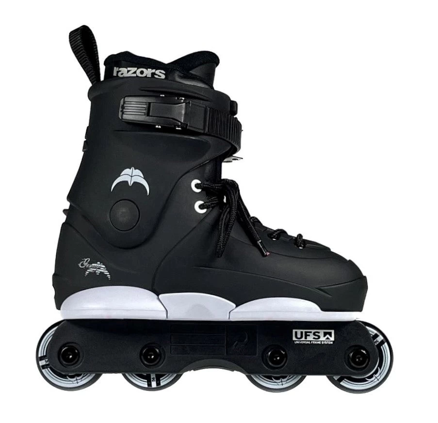 Razors Genesys Junior Flat Setup Aggressive Skates - Black 1 Razors Genesys Junior Flat Setup Aggressive Skates - Black