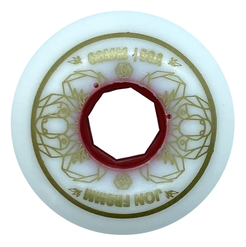 Red Eye Jon Froom White Wheels 60mm 90a - Set Of 4 1 Red Eye Jon Froom White Wheels 60mm 90a - Set Of 4