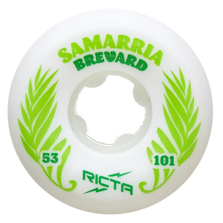 Ricta Samarria Brevard Palm Pro Wide Skateboard Wheels - 53mm 101a 1 Ricta Samarria Brevard Palm Pro Wide Skateboard Wheels - 53mm 101a