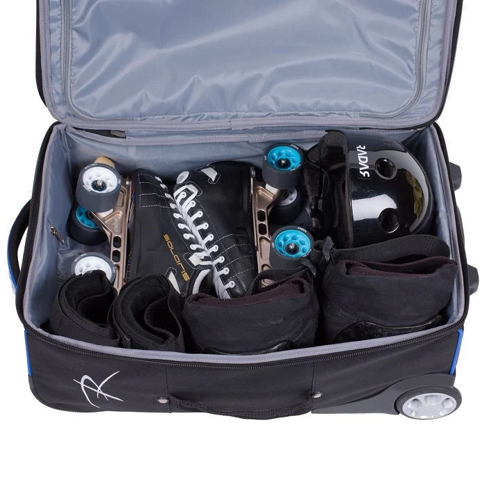 Riedell Travel And Gear Roller Bag - Black/Blue 2 Riedell Travel And Gear Roller Bag - Black/Blue - Image 2