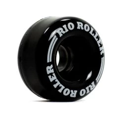 Rio Roller Coaster Black Roller Skate Wheels 62mm - Set Of 4