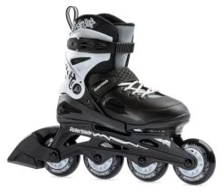 Rollerblade Fury Adjustable Kids Skates - Black/White