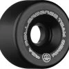 Rollerbones Team Logo Wheels Black 62mm 98a - Set Of 8