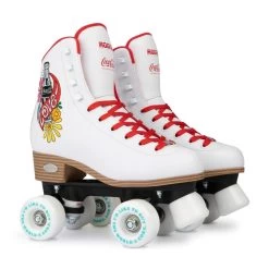Rookie X Coca-Cola Love Roller Skates - White -Skateboard Promotion Store rookie x coca cola love roller skates white pair