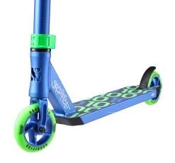 Sacrifice Flyte 100 V2 Stunt Scooter - Blue/Green 5 Sacrifice Flyte 100 V2 Stunt Scooter - Blue/Green -Skateboard Promotion Store sacrifice flyte 100 v2 stunt scooter blue green close