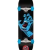 Santa Cruz Screaming Hand Black Skateboard - 8.0"