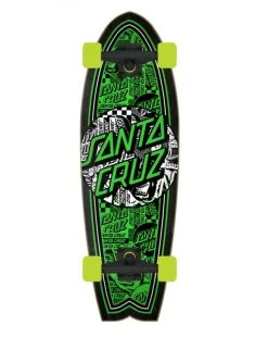 Santa Cruzer Flier Collage Dot Shark Cruiser Skateboard - 27.7"