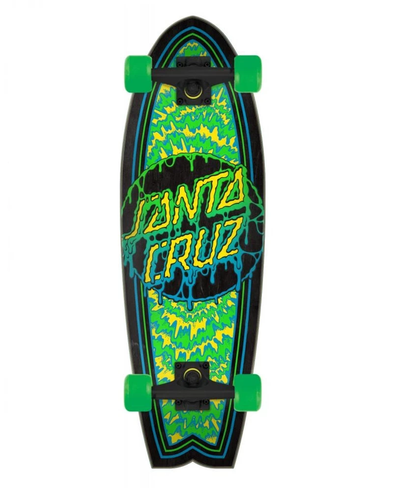 Santa Cruzer Toxic Dot Shark Cruiser Skateboard - 27.7" 1 Santa Cruzer Toxic Dot Shark Cruiser Skateboard - 27.7"