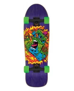 Santa Cruzer Toxic Hand 80's Cruiser Skateboard - 31.7"